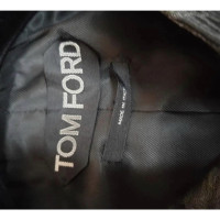 Tom Ford Anzug aus Leder in Schwarz