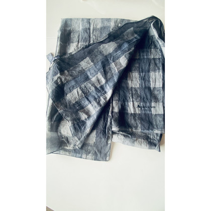 Aquascutum Schal/Tuch aus Baumwolle in Grau
