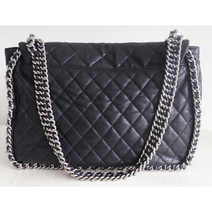 Chanel Chain Around Flap Leather in Black