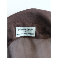 Philosophy Di Alberta Ferretti Dress Silk in Brown