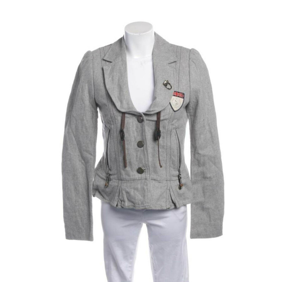 Sportalm Jacket/Coat Wool in Grey
