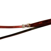Gucci Cintura in rosso metallizzato