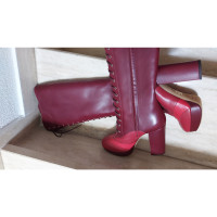 Bally Boots Leather in Red