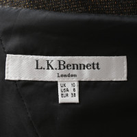 L.K. Bennett Jurk in bruin