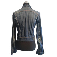 Plein Sud Jeans jacket in the "Used Look"