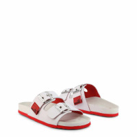 Love Moschino Slippers/Ballerinas Leather in White