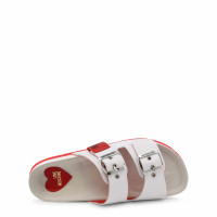 Love Moschino Slippers/Ballerinas Leather in White