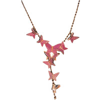 Swarovski Halskette mit Schmetterlingen