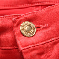 7 For All Mankind Jeans Katoen in Rood