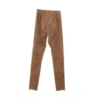 Joseph Trousers Leather in Brown