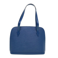 Louis Vuitton Lussac Leer in Blauw