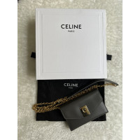Céline Shoulder bag Leather in Grey