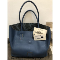 Campomaggi Shopper Leather in Blue