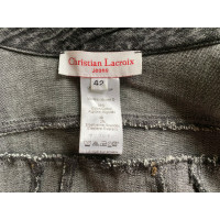 Christian Lacroix Jacket/Coat Jeans fabric in Grey