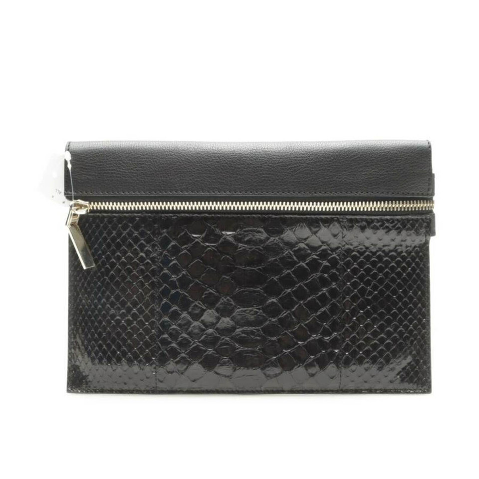 Victoria Beckham Clutch Bag Leather in Black