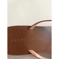 Ralph Lauren Pumps/Peeptoes aus Leder in Rot