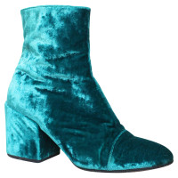 Dries Van Noten Ankle boots Canvas in Turquoise