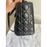 Christian Dior Lady Dior Medium Leather in Black
