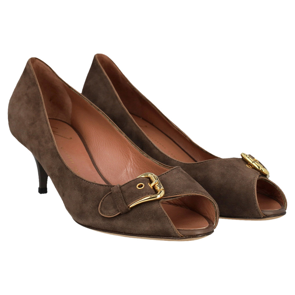 Giuseppe Zanotti Pumps/Peeptoes Leather in Brown