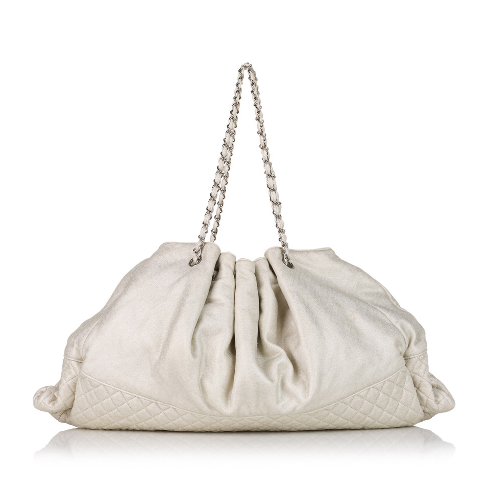 Chanel Sac fourre-tout en Coton en Blanc