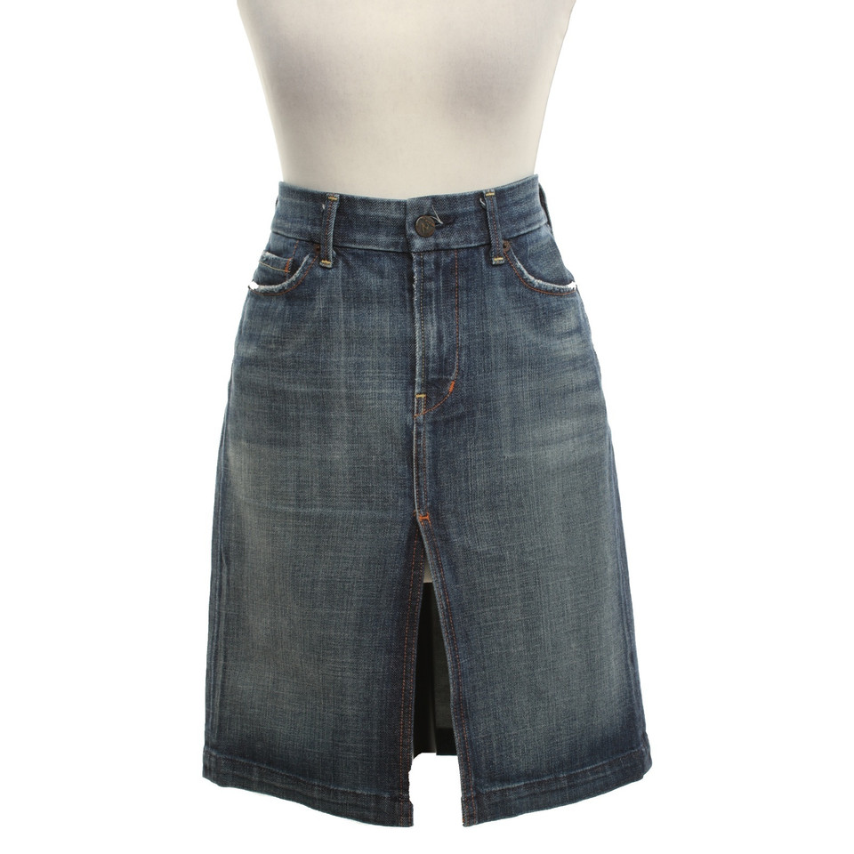 Citizens Of Humanity Denim rok in used-look