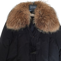 Aigner Down manteau avec col en fourrure