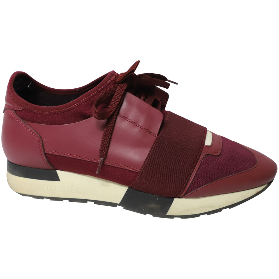 Balenciaga Trainers Leather in Red