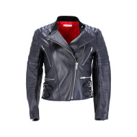Céline Jacket/Coat Leather in Blue