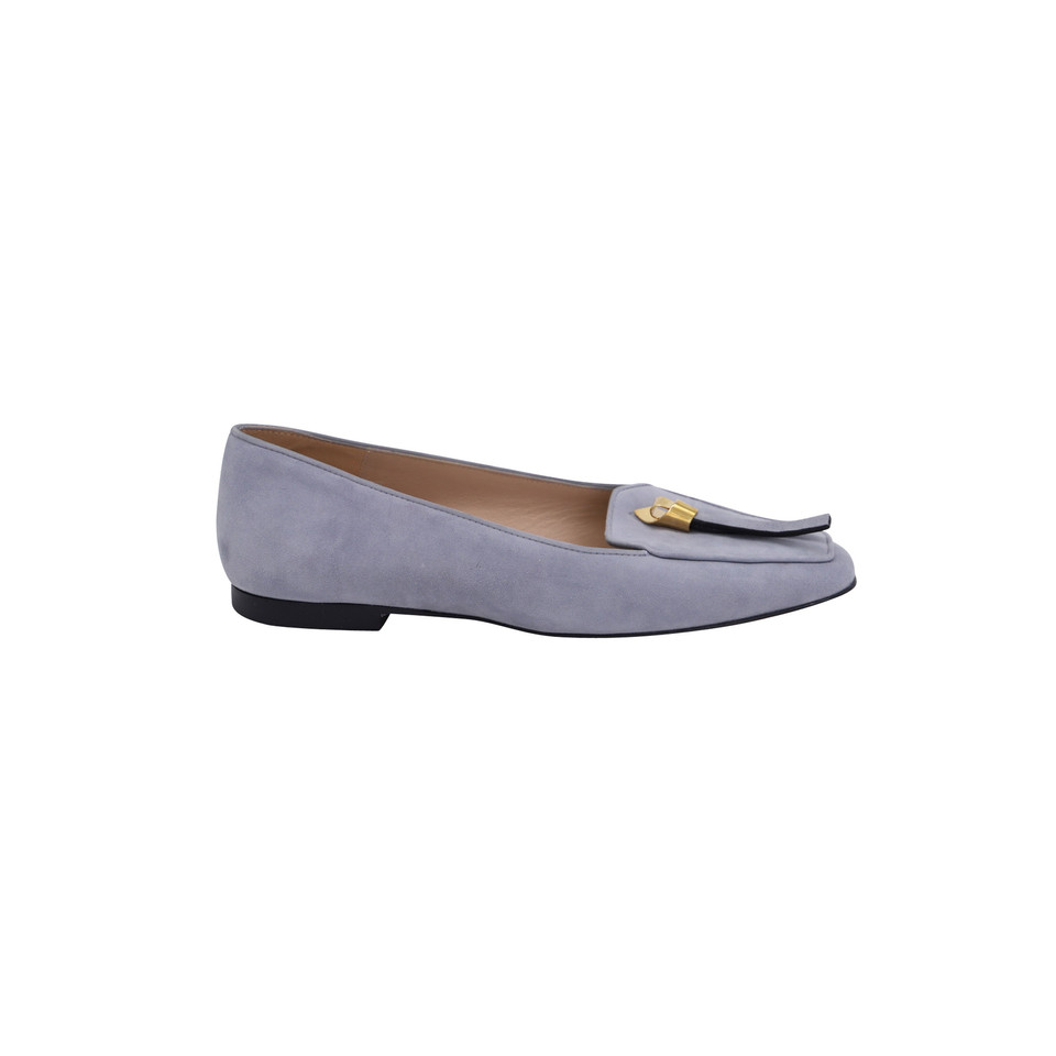 Stuart Weitzman Slippers/Ballerinas Suede in Grey