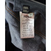 Fendi Jacket/Coat Cotton in Blue