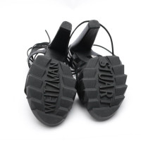 Stuart Weitzman Sandals Leather in Black