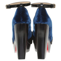 Christian Louboutin pumps de velours et de satin