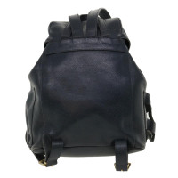 Versace Backpack Leather in Blue