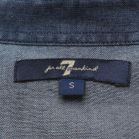 7 For All Mankind Jeansbluse in Blau