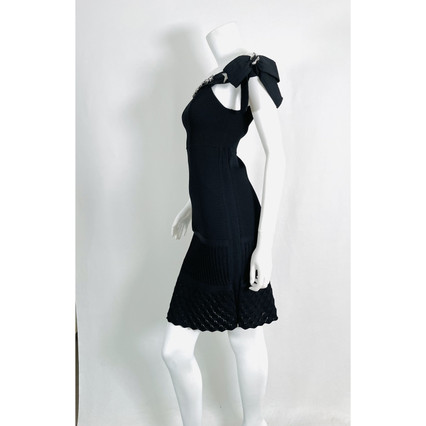 CHANEL Women's Dress Viscose in Black Size: FR 38