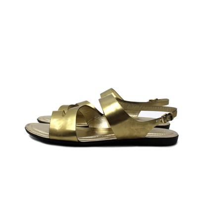 Tod's Sandals Leather in Gold