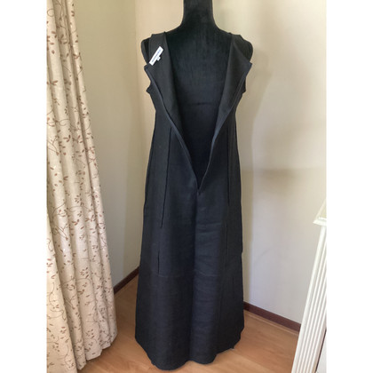 Montana Kleid aus Leinen in Schwarz