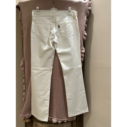 Gucci Paio di Pantaloni in Denim in Bianco