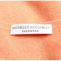 Brunello Cucinelli Top Cashmere in Orange