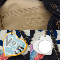Chanel Shopper in Denim in Blu
