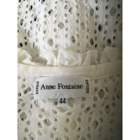 Anne Fontaine Oberteil aus Baumwolle in Weiß