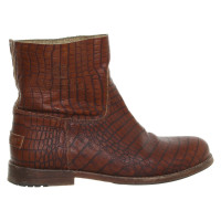 Shabbies Amsterdam Ankle boots Leather in Brown
