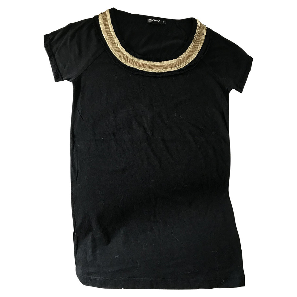 Dkny Top Cotton in Black