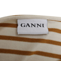Ganni T-Shirt mit Streifenmuster 