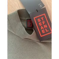 Stefanel Top Silk in Khaki