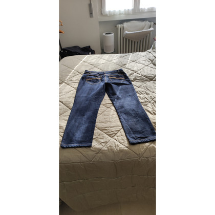 Max Mara Jeans en Coton en Bleu