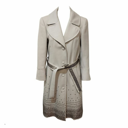 Roberto Cavalli Jacket/Coat Wool in Beige
