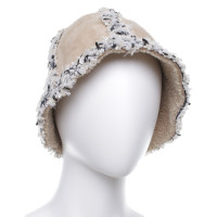 Chanel Mütze mit Schal in Beige