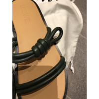Loewe Sandals Leather in Green