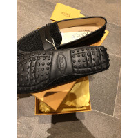 Tod's Slippers/Ballerinas Cotton in Black